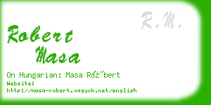 robert masa business card